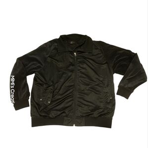 COOGI Black Vintage Embroidered  Men's 3X Zip-up Track Jacket.